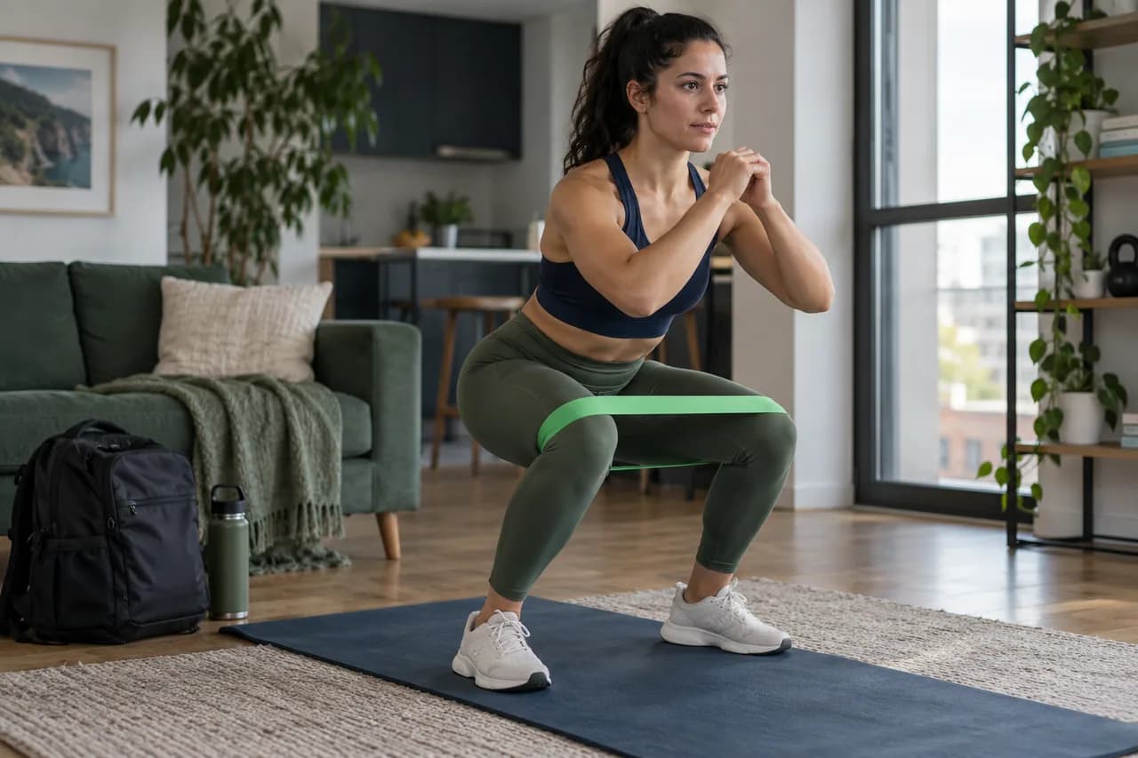 Training zu Hause mit wenig Ausrüstung